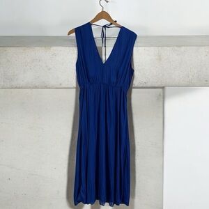 monoprix blue midi dress medium